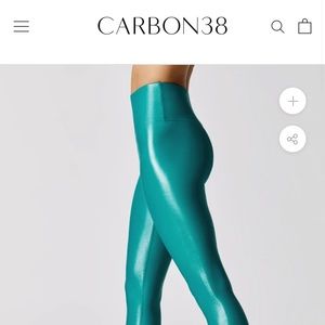 Carbon 38 High Rise Teal Legging in Takara Shine size Large